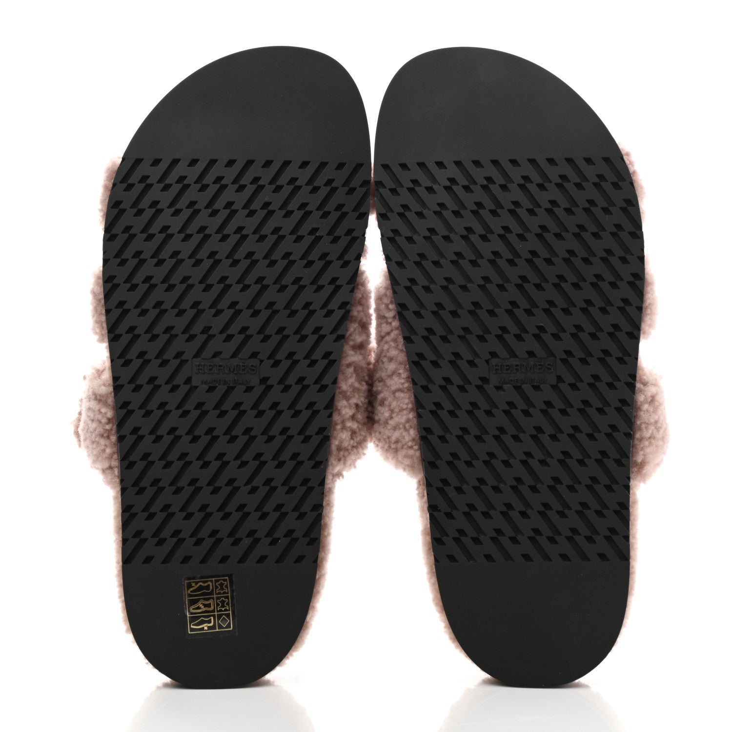 Hermes Woolskin Womens Chypre Sandals 38 Bois De Santal 5 of 8