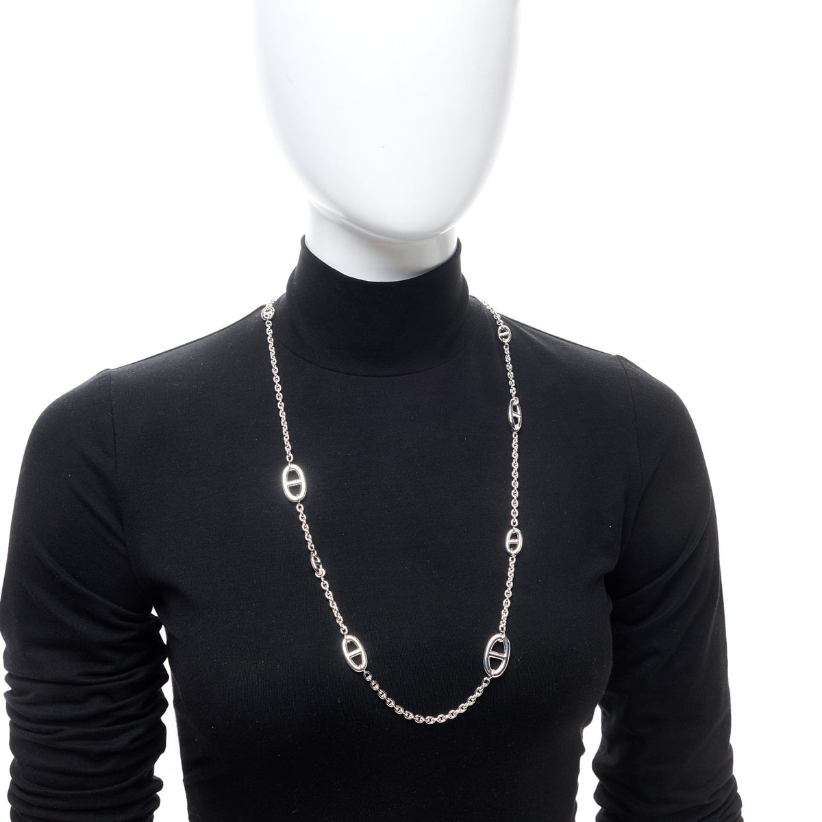 Hermes Sterling Silver Farandole Necklace 80 2 of 5