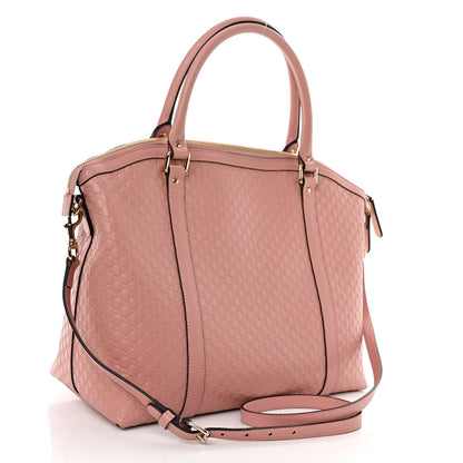 Gucci Soft Microguccissima Large Dome Satchel Soft Pink 3 of 10