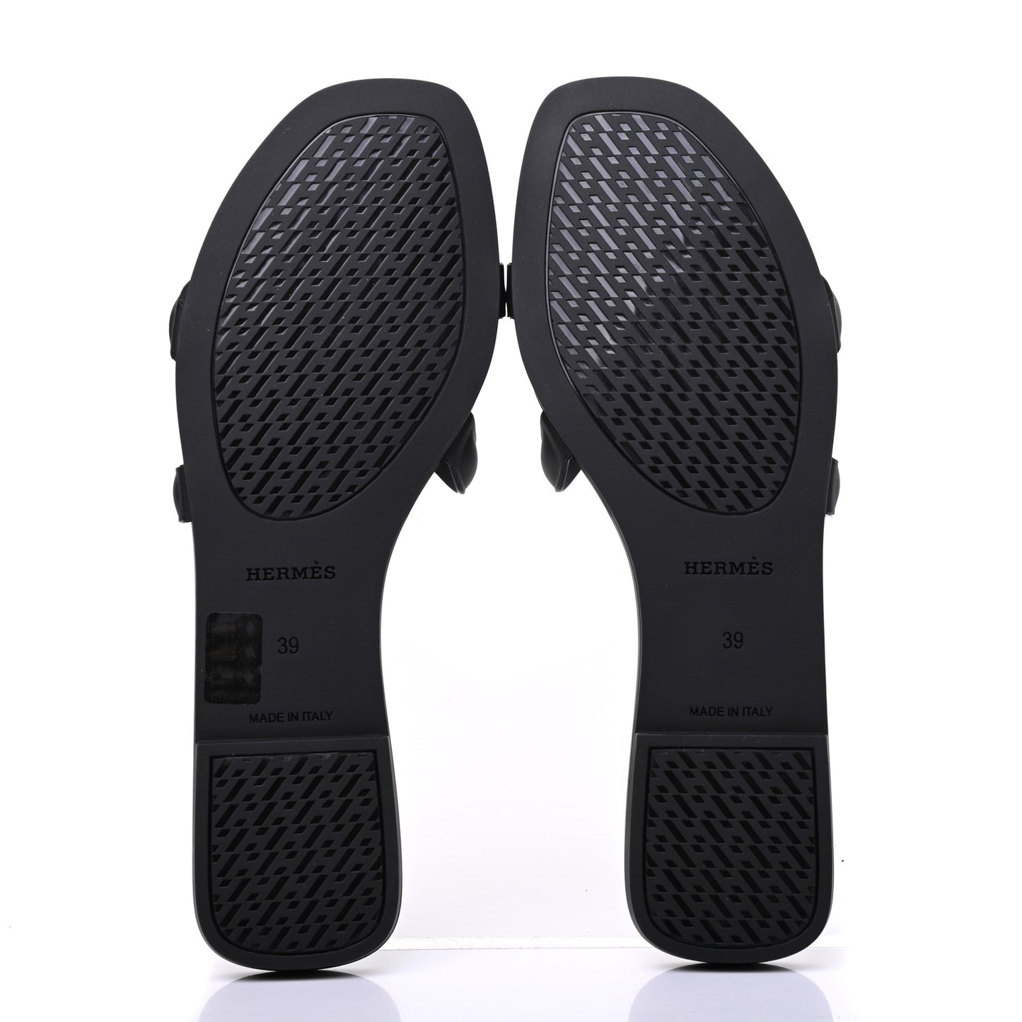 Rubber Aloha Sandals 39 Black