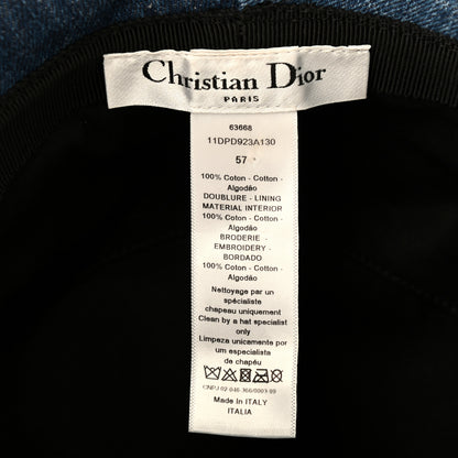 Christian Dior Denim Bucket Hat 57 Blue 5 of 5