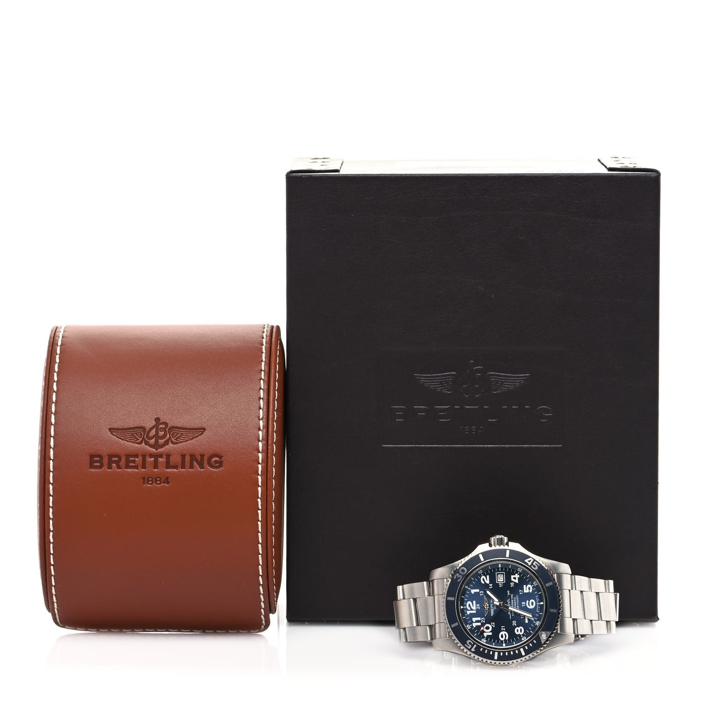 Stainless Steel 44mm Chronometre Super Ocean II Automatic Watch Blue A17392