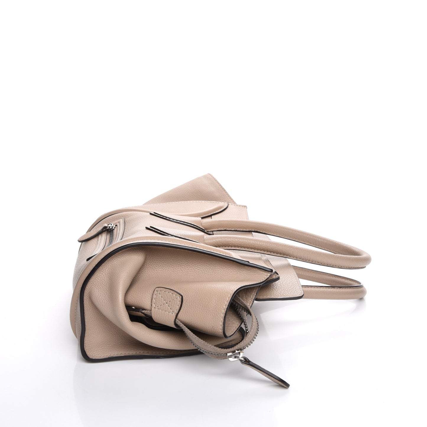Drummed Calfskin Mini Luggage Dune