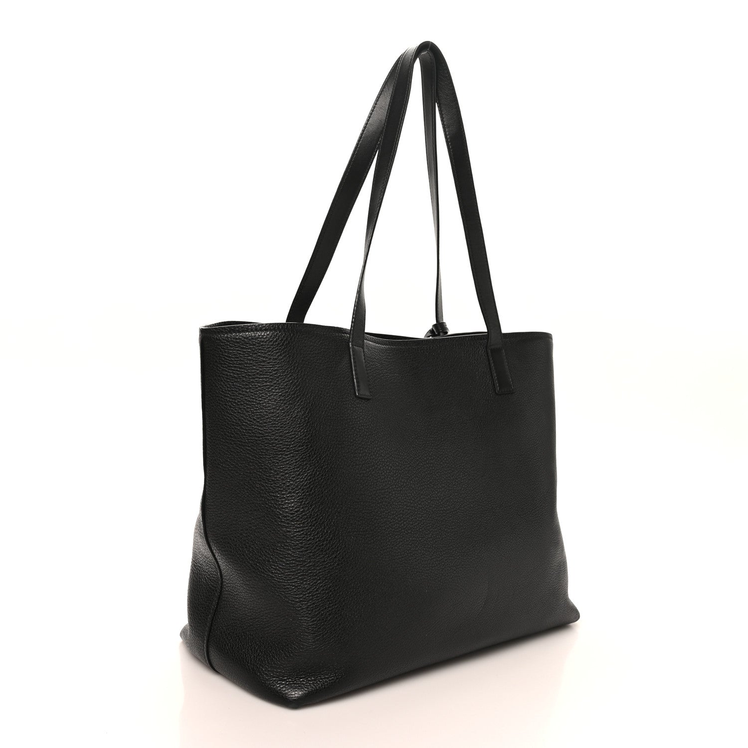 Prada Vitello Daino Pocket Shopping Tote Black 3 of 9