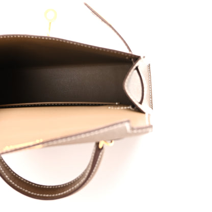 Hermes Epsom Mini Kelly Sellier 20 Etoupe 5 of 11