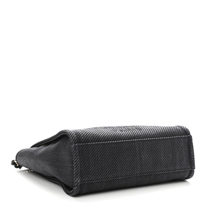 Chanel Mixed Fibers Calfskin Mini Deauville Tote Black 4 of 11