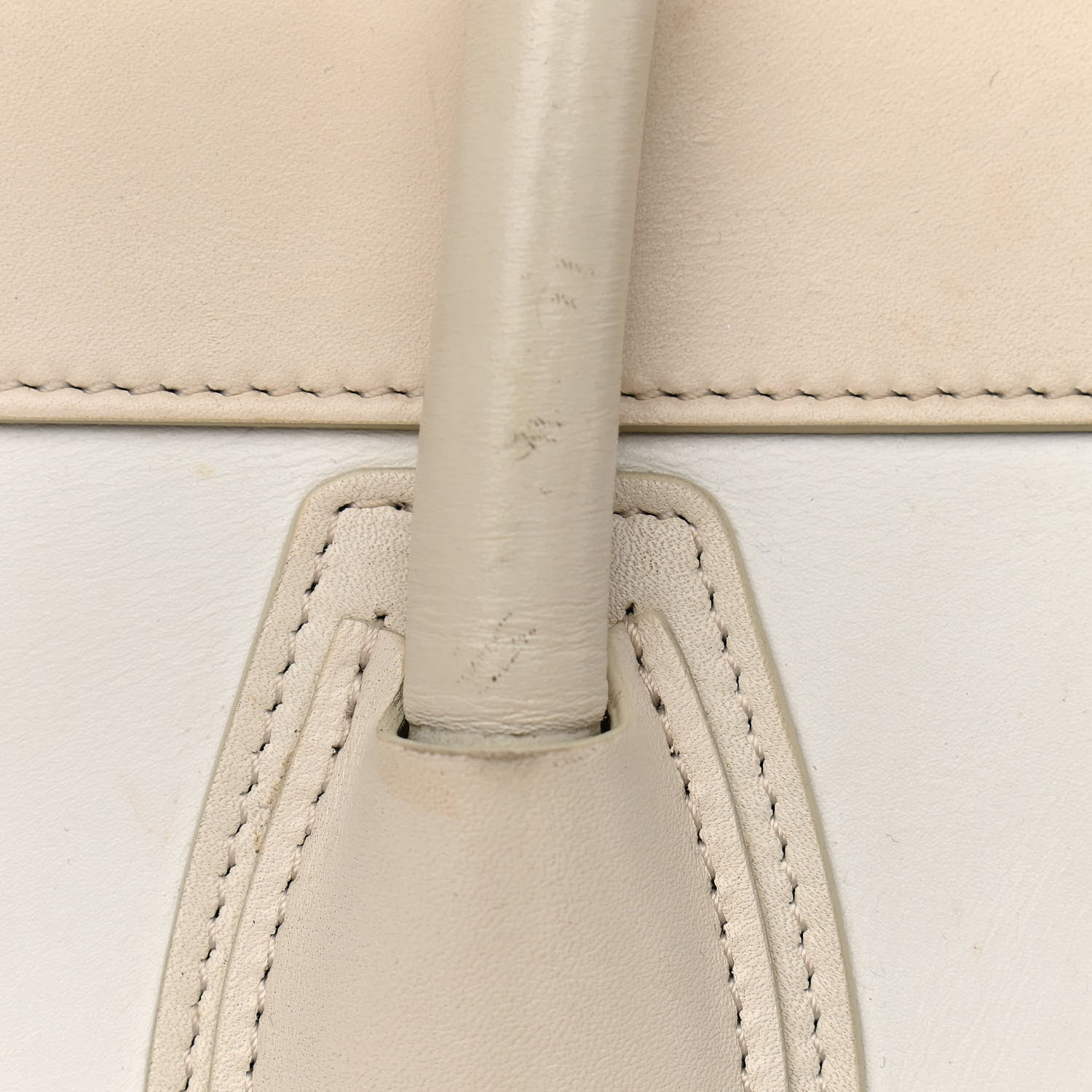 Celine Smooth Calfskin Mini Tri-Color Luggage White 30 of 31