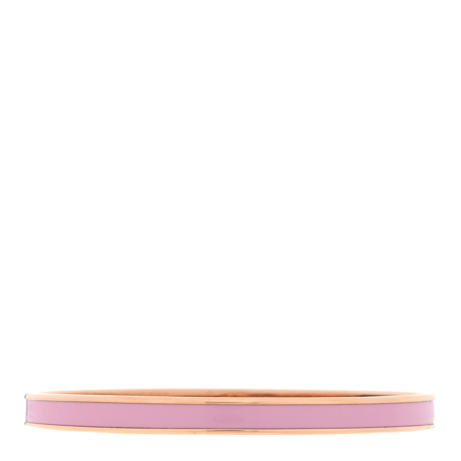 Hermes Enamel Uni Bangle 65 Rose Dragee 2 of 3