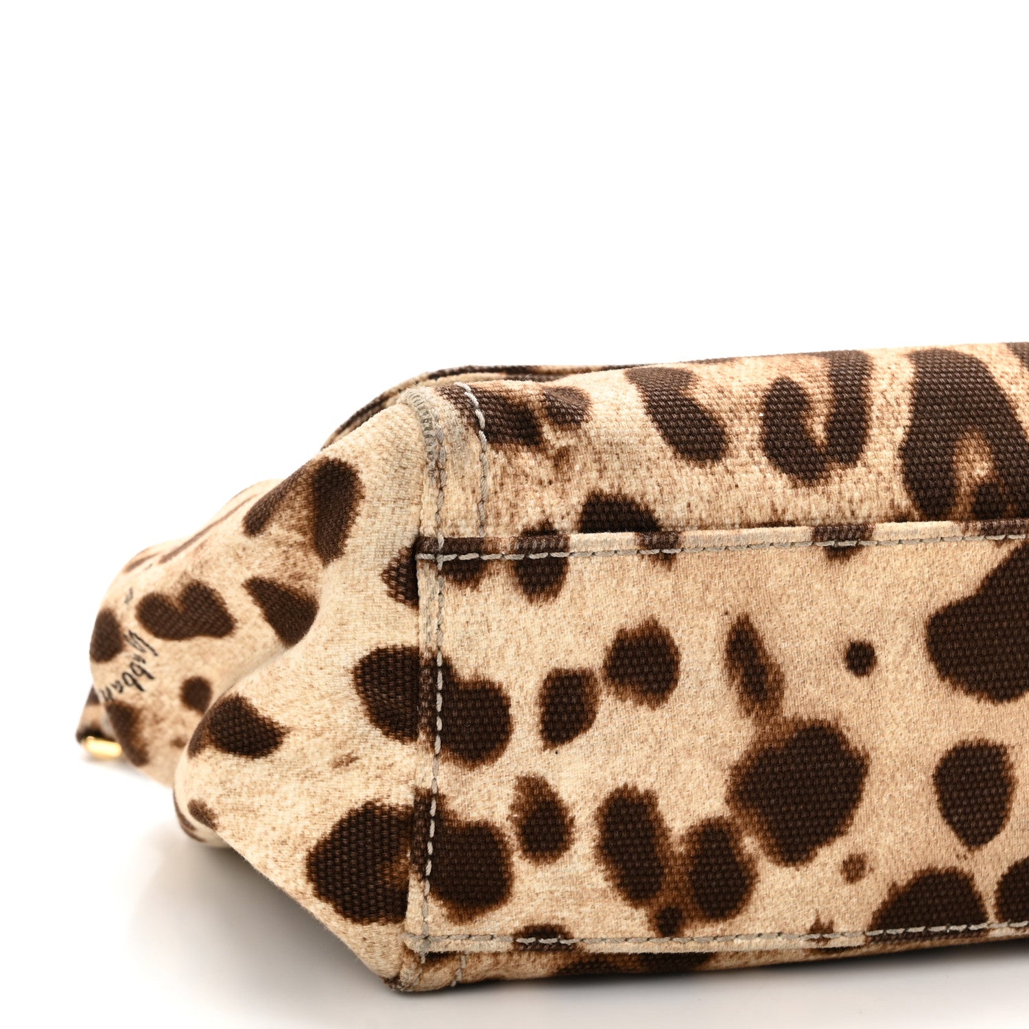 Dolce & Gabbana Canvas Leopard Print Miss Sicily Satchel Naturale 7 of 10