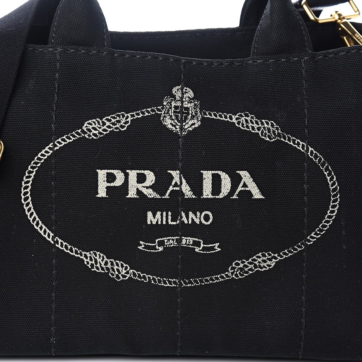 Canapa Small Logo Tote Black