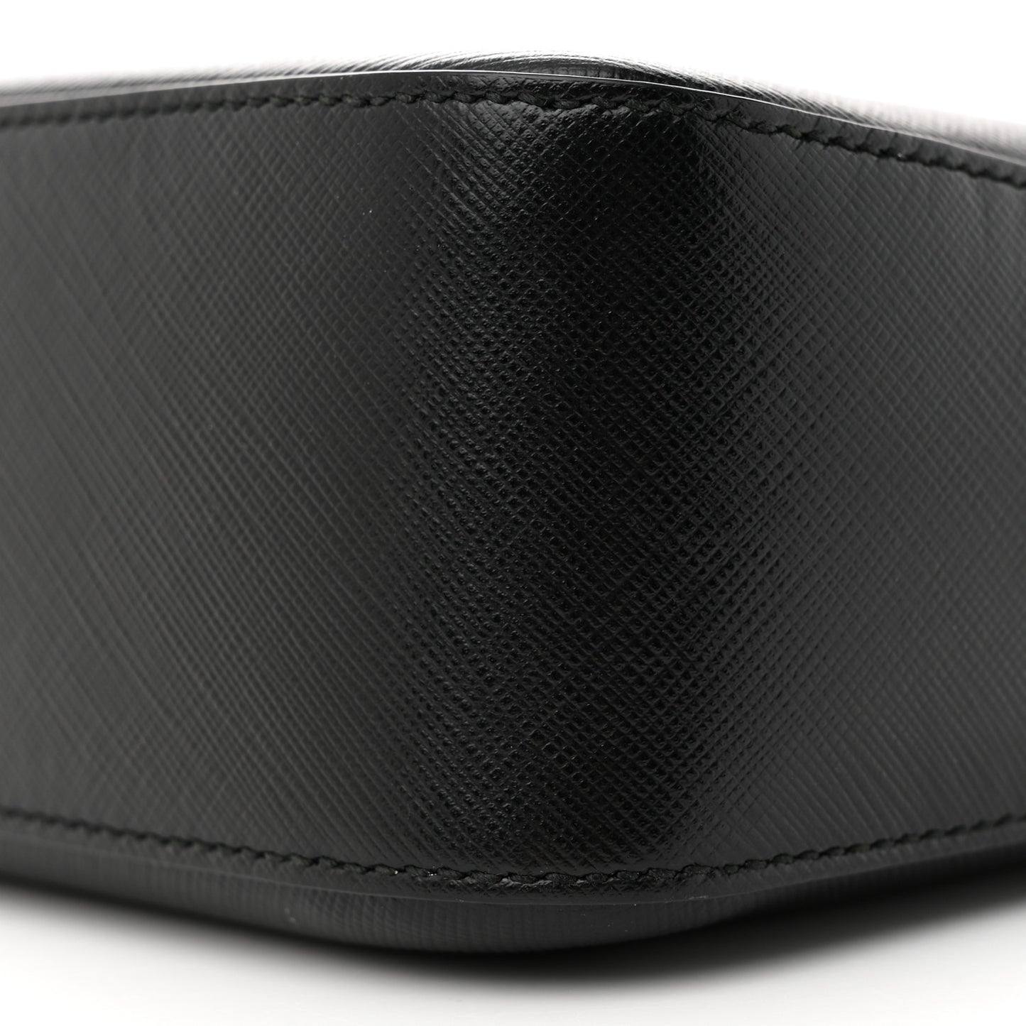 Hammered Calfskin Lydia Bow Camera Bag Black