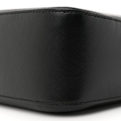Salvatore Ferragamo Hammered Calfskin Lydia Bow Camera Bag Black 10 of 10