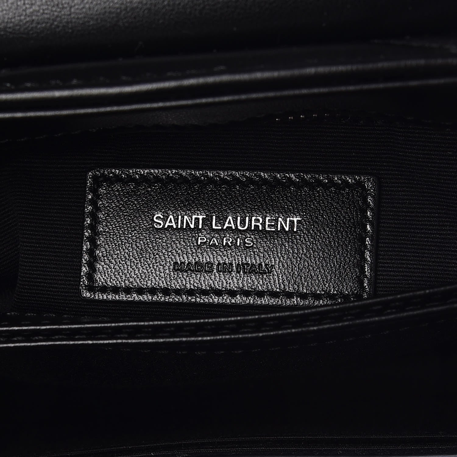Saint Laurent Calfskin Y Quilted Monogram Toy Loulou Crossbody Bag Black 7 of 9