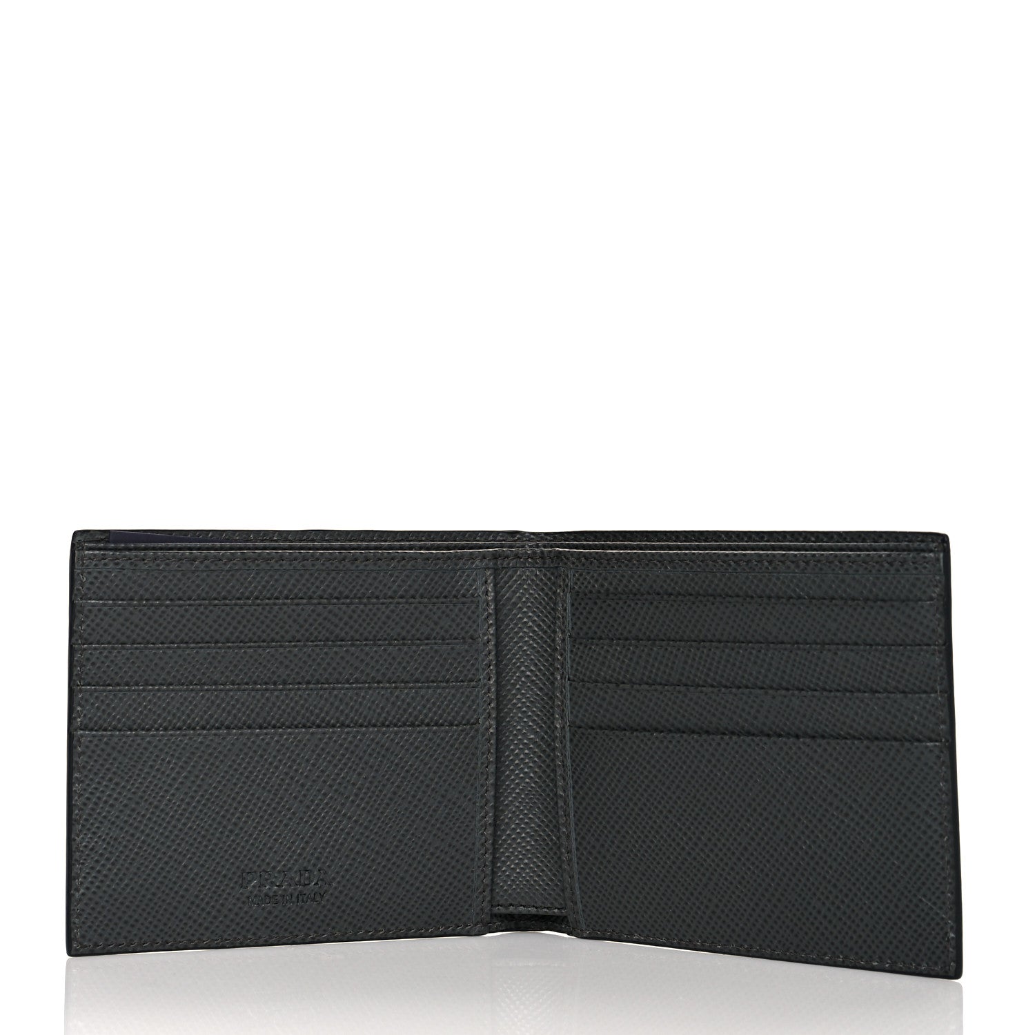 Prada Saffiano Bi-Fold Wallet Black 5 of 8