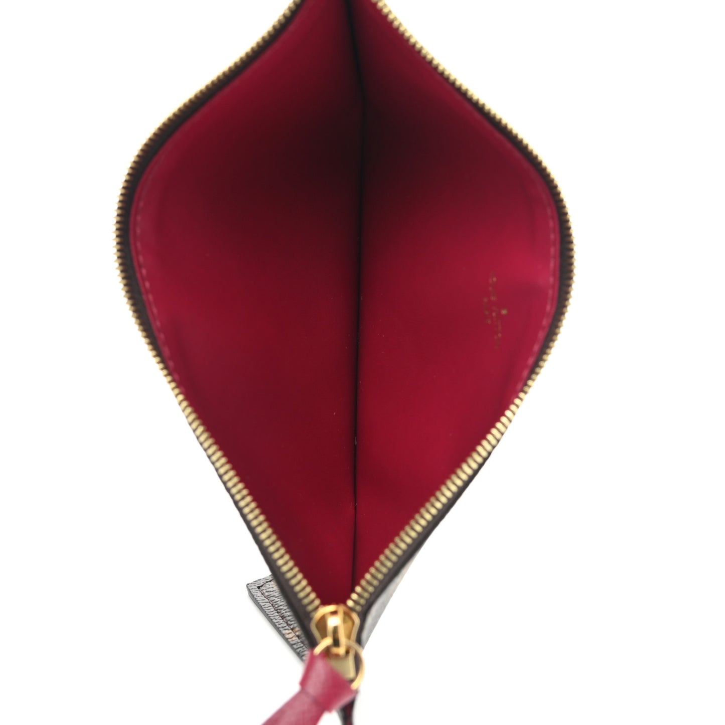 Monogram Felicie Chain Wallet Zippered Insert Fuchsia