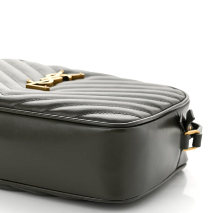 Saint Laurent Calfskin Matelasse Monogram Lou Camera Bag Military Olive 10 of 10