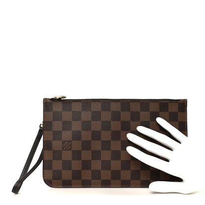 Louis Vuitton Damier Ebene Neverfull MM GM Pochette 2 of 8
