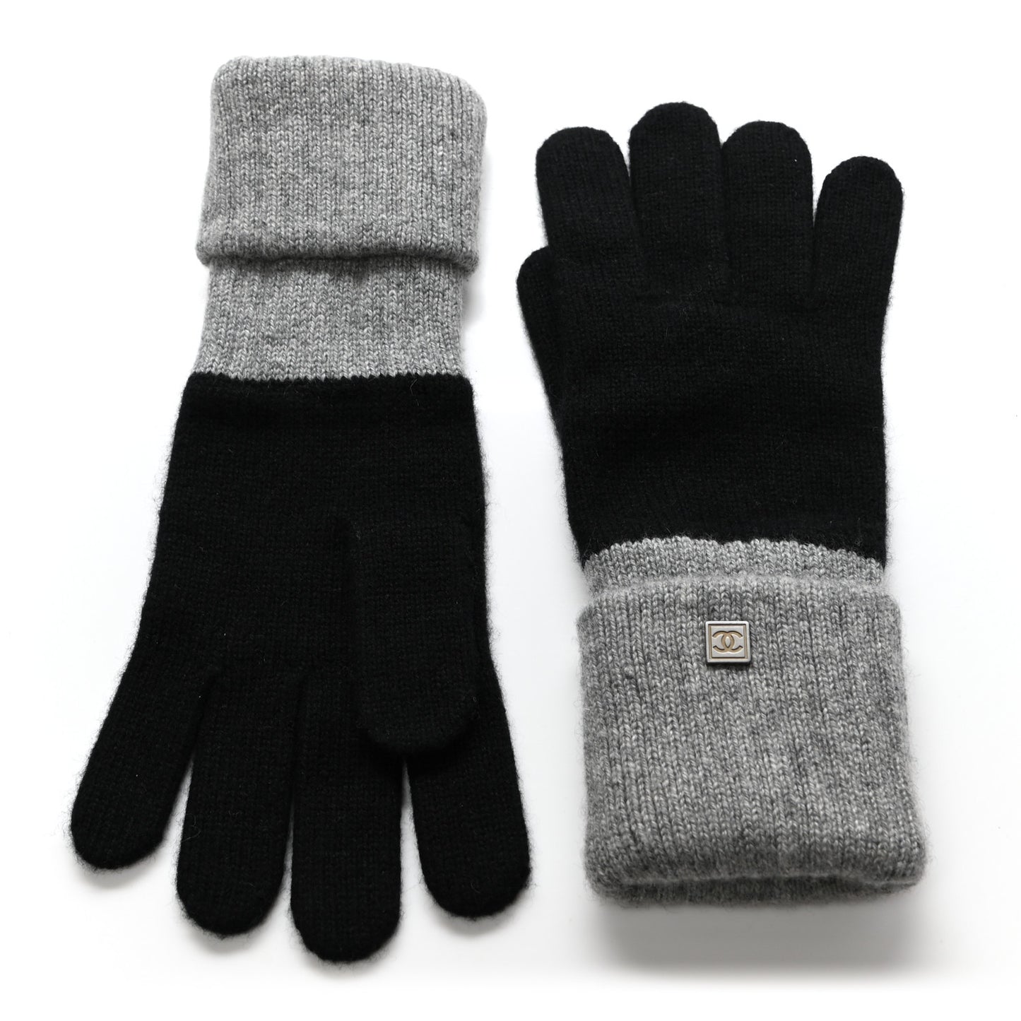 Cashmere CC Gloves Black Grey