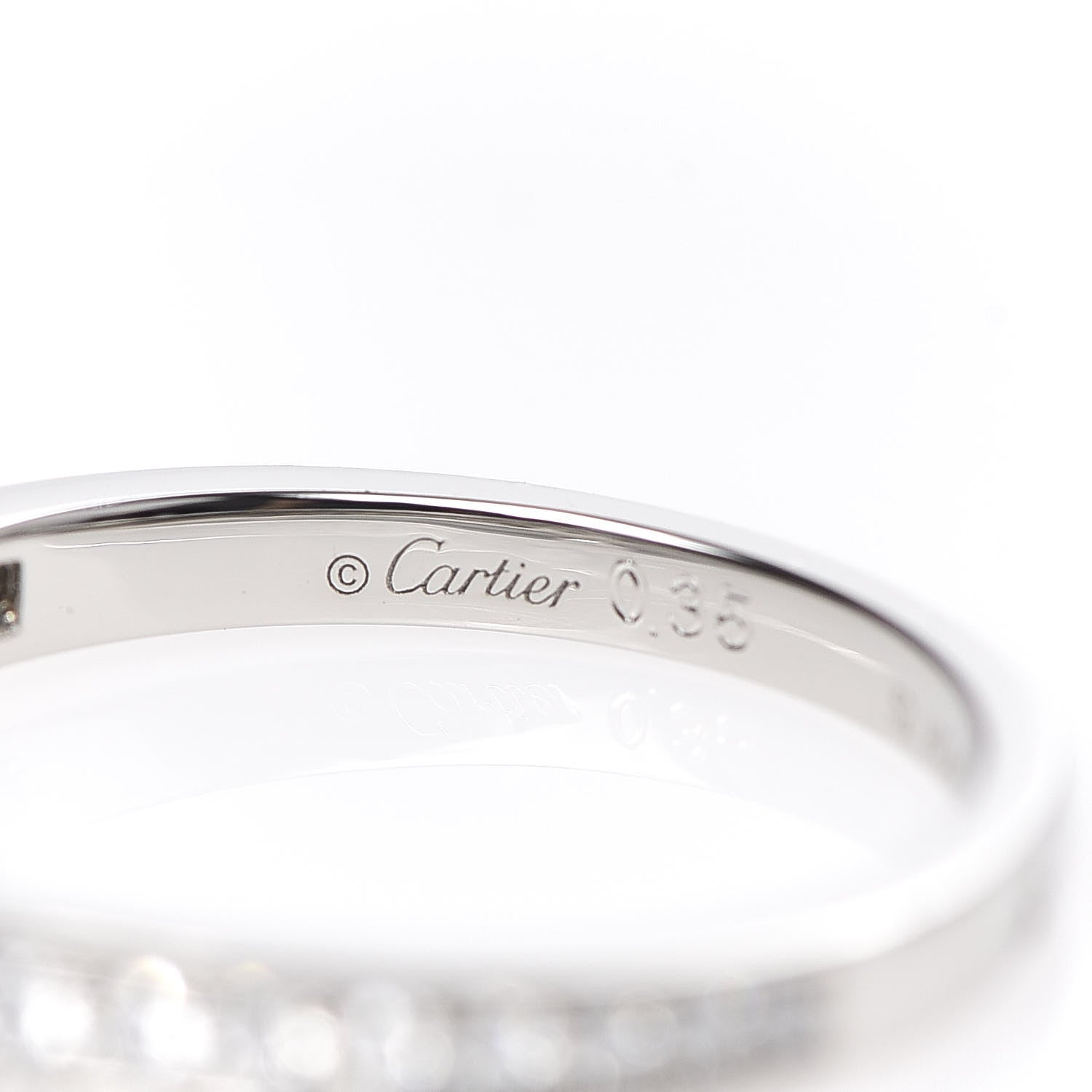 Cartier Platinum Diamond .35ct 1895 Solitaire Engagement Ring 52 6 5 of 6