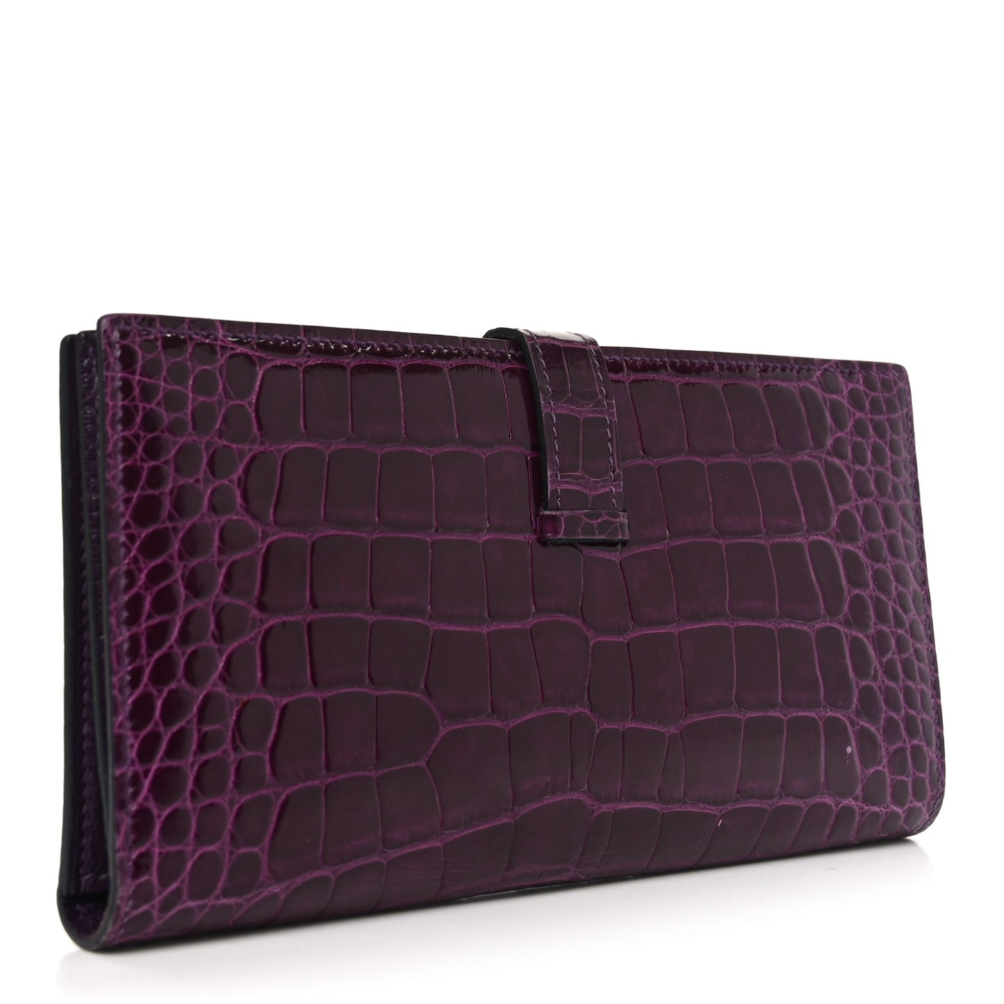 Shiny Alligator Bearn Wallet Amethyst