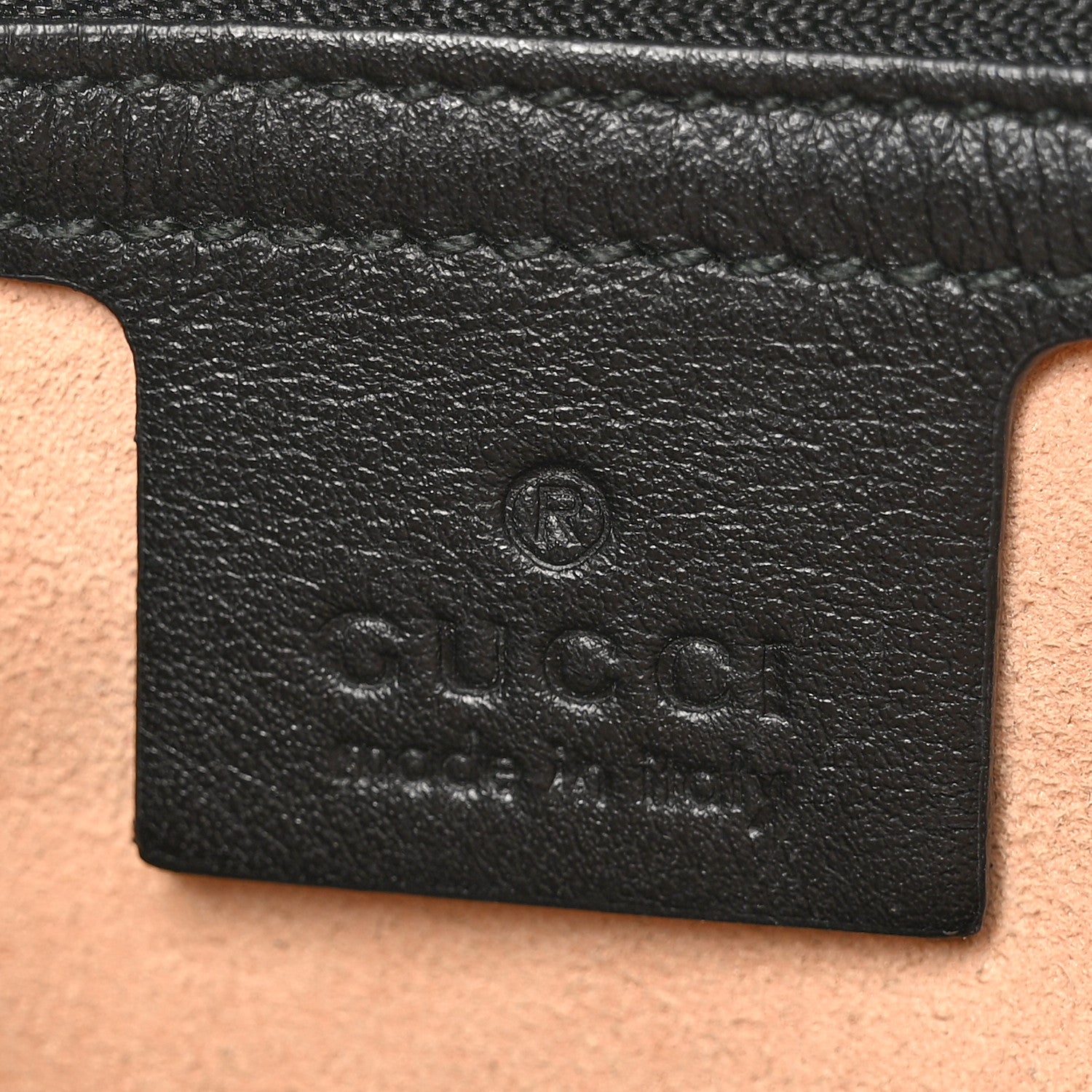 Gucci Calfskin Matelasse Medium GG Marmont Shoulder Bag Black 6 of 10