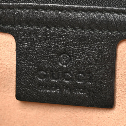 Gucci Calfskin Matelasse Medium GG Marmont Shoulder Bag Black 6 of 10