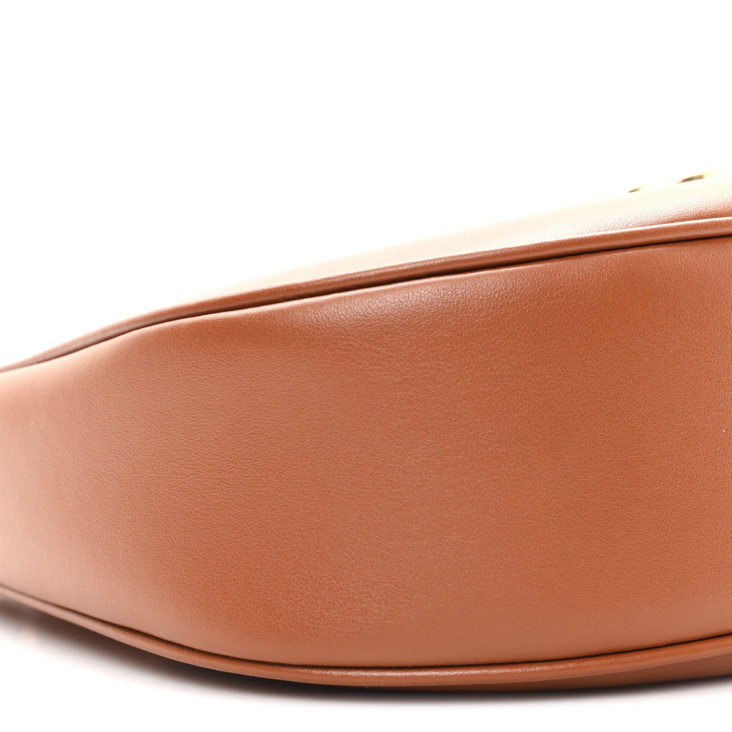 Celine Smooth Calfskin Medium Strap Ava Triomphe Shoulder Bag Tan 9 of 10