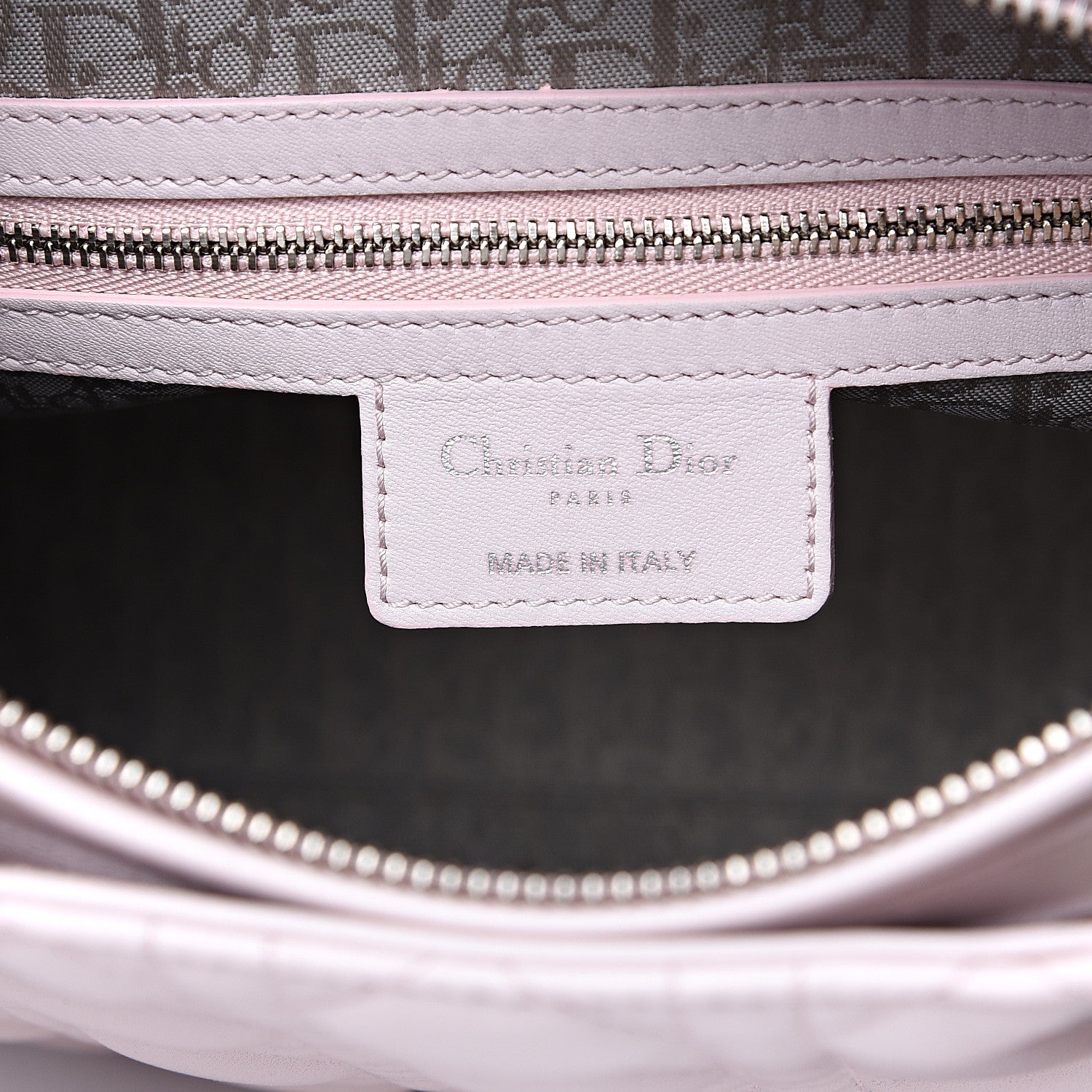 Christian Dior Lambskin Cannage Large Lady Dior Rose Poudre 5 of 13