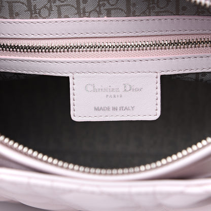 Christian Dior Lambskin Cannage Large Lady Dior Rose Poudre 5 of 13