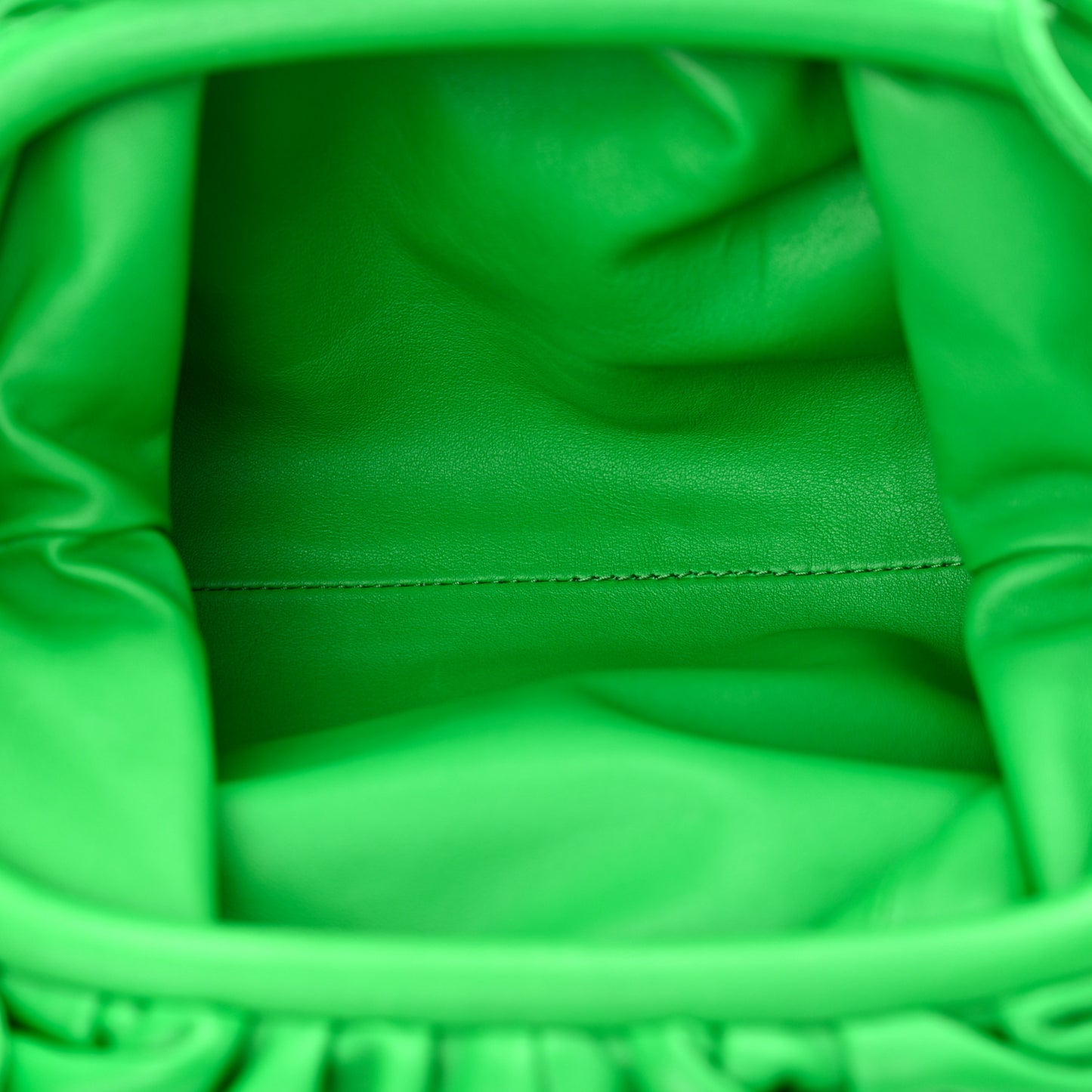 Butter Calfskin The Mini Pouch Parakeet