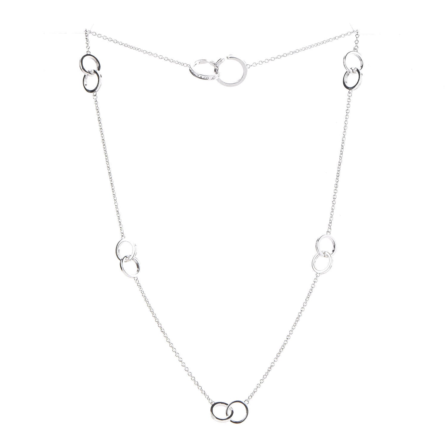 Sterling Silver 1837 Interlocking Circles Pendant Necklace