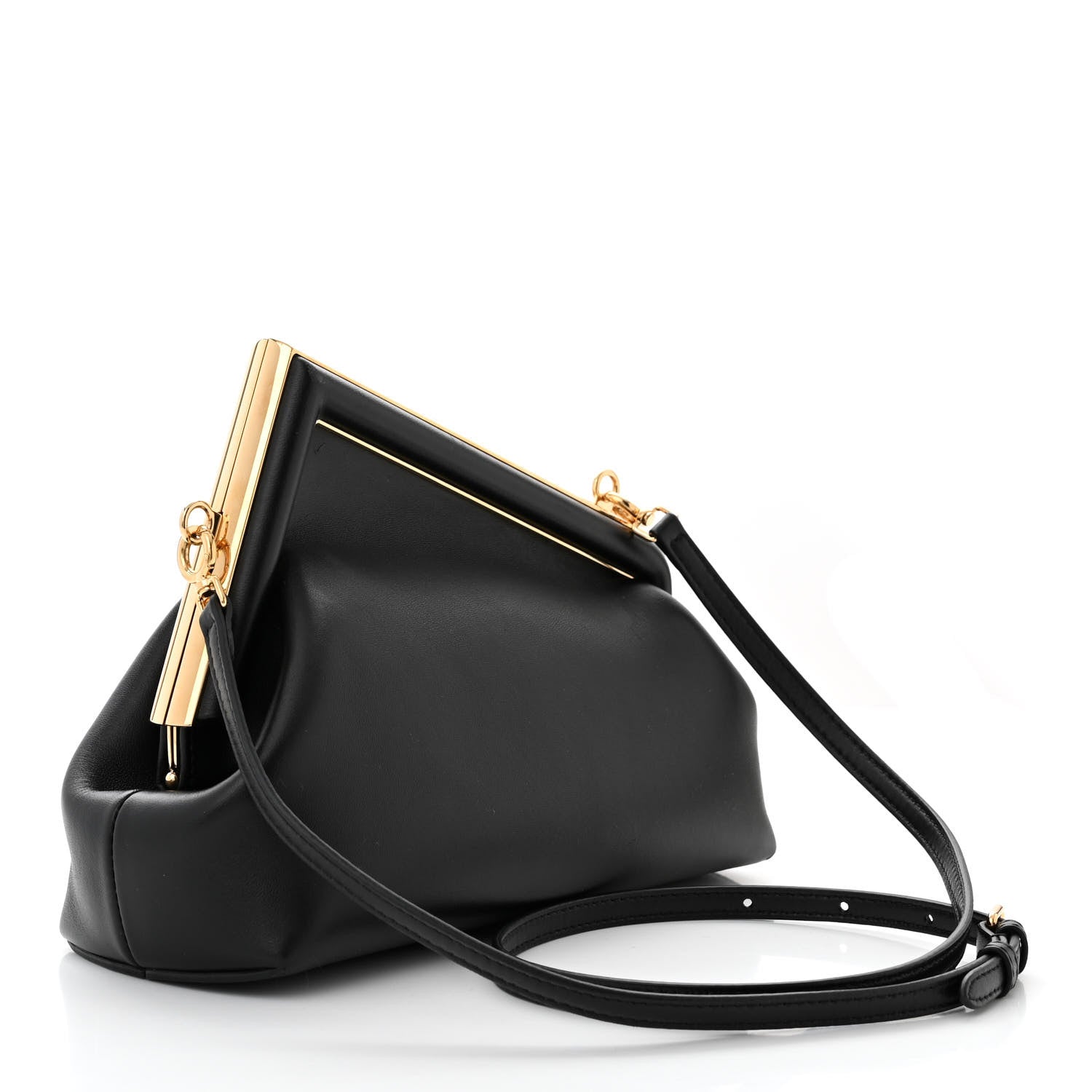 Fendi Shiny Nappa Small Fendi First Black 3 of 11