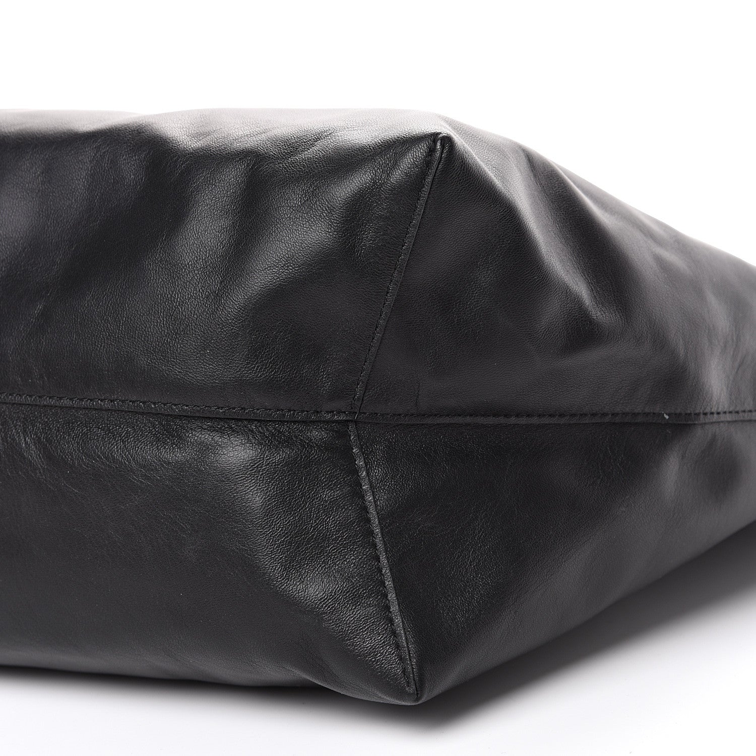 Mansur Gavriel Lambskin Oversized Tote Black 10 of 12