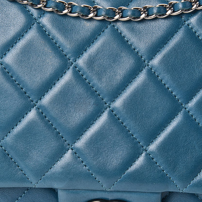 Chanel Lambskin Quilted Clutch With Chain Flap Turquoise 8 of 13