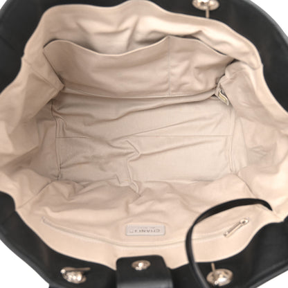 Chanel Glazed Calfskin Medium Deauville Tote Black 5 of 10
