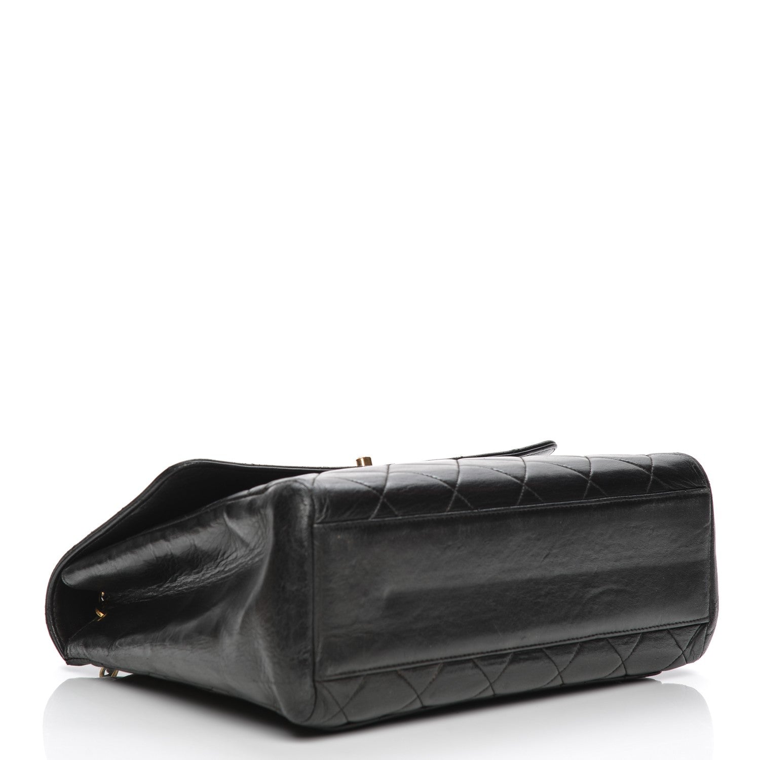 Chanel Lambskin Quilted Medium Single Flap Black 4 of 12