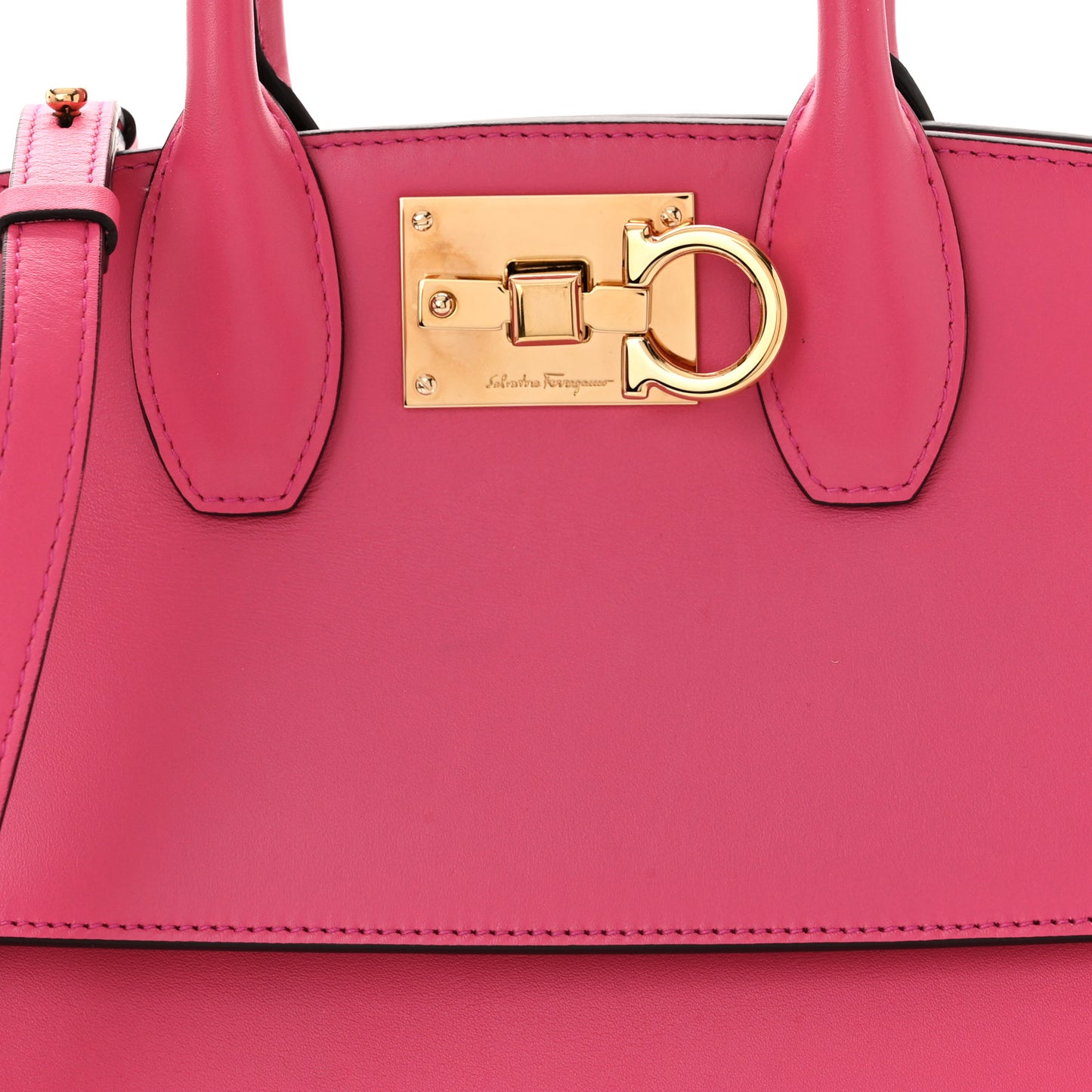 Calfskin Medium Studio Bag Hot Pink