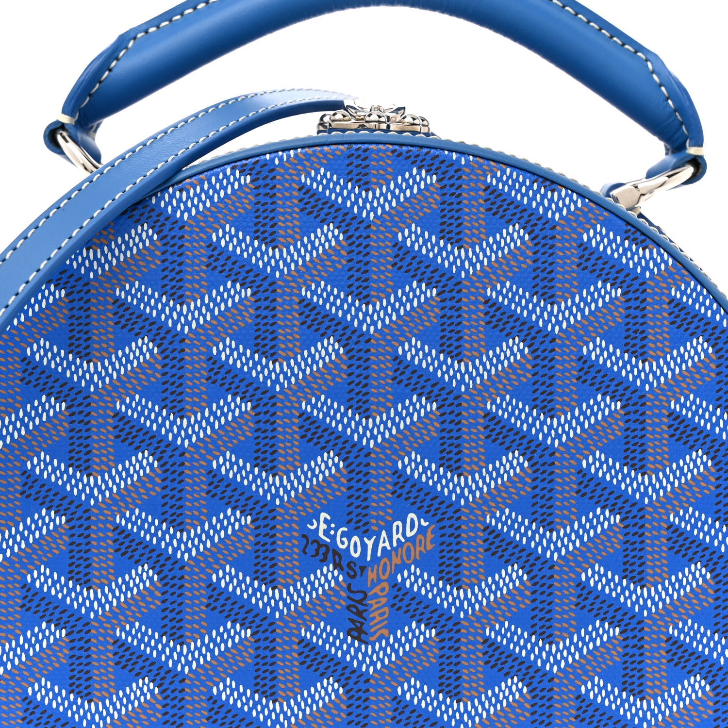 Goyard Goyardine Alto Hatbox Sky Blue 7 of 9