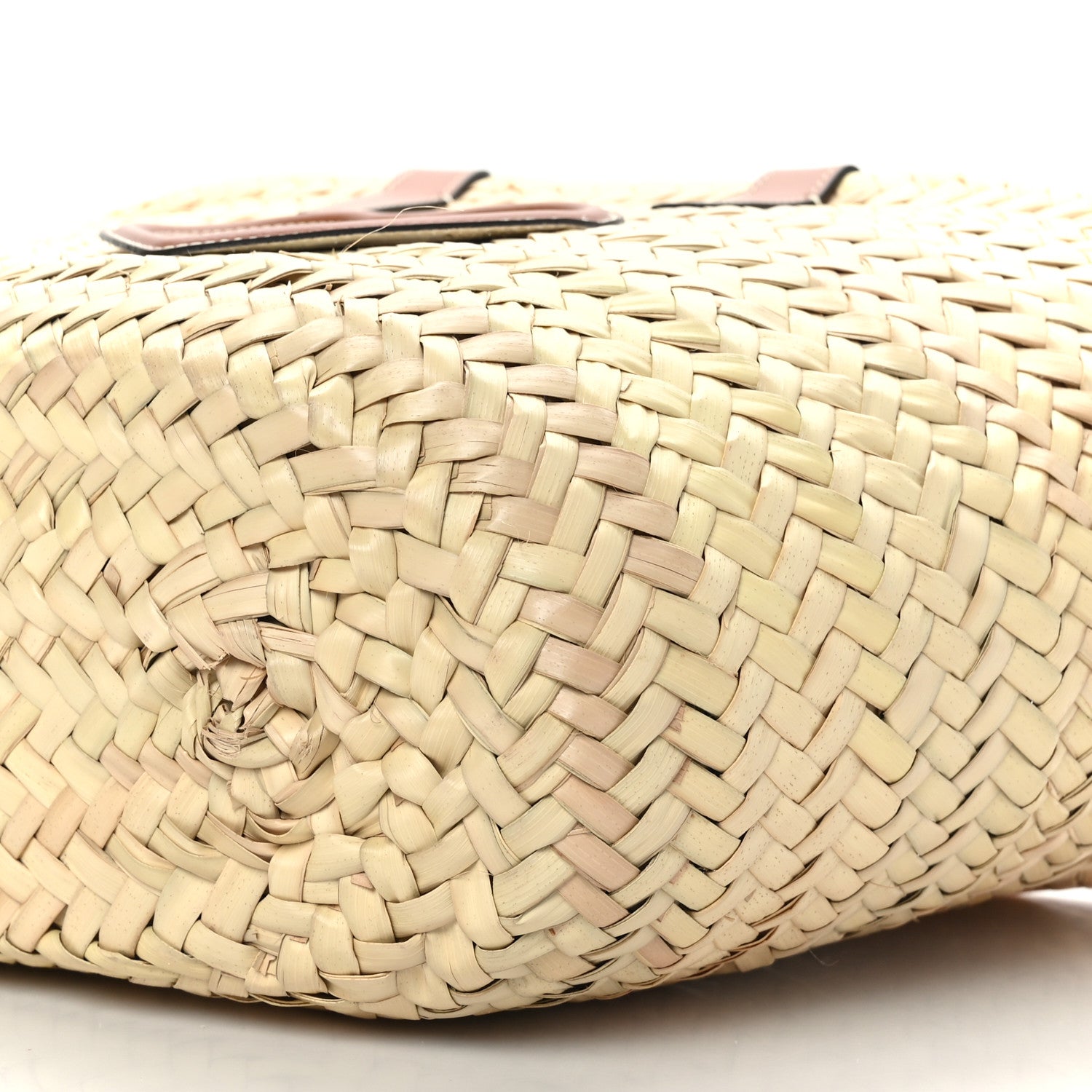 Celine Raffia Calfskin Heart Triomphe Teen Panier Tan 8 of 8