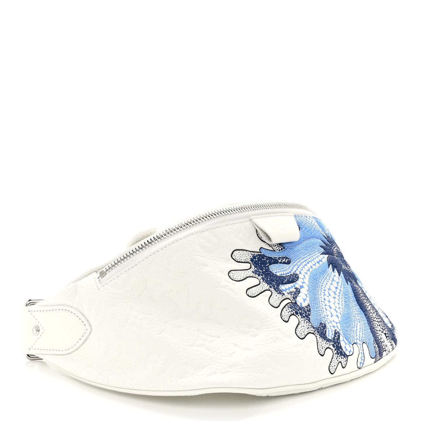 LV X YK Taurillon Monogram Psychedelic Flower Bumbag White Multicolor