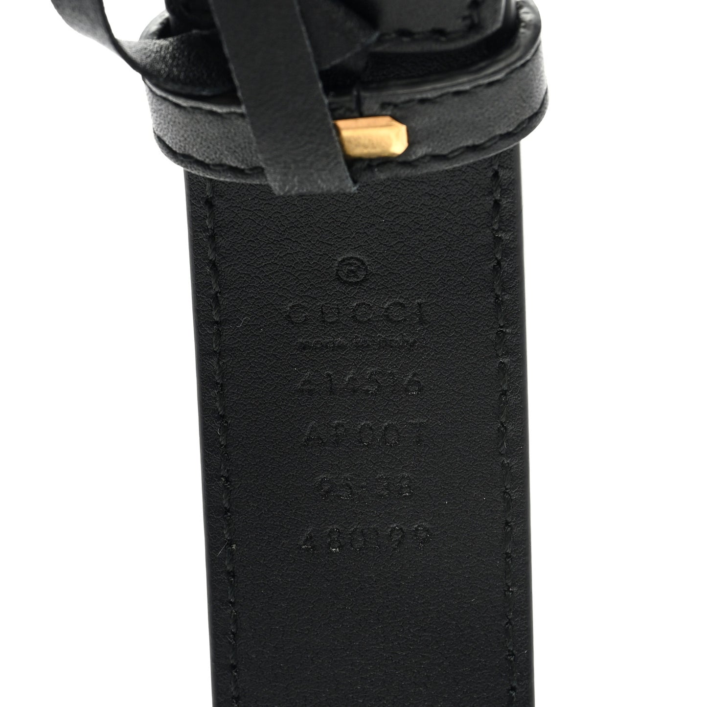 Moon Calfskin Double G 30mm Belt 95 38 Black