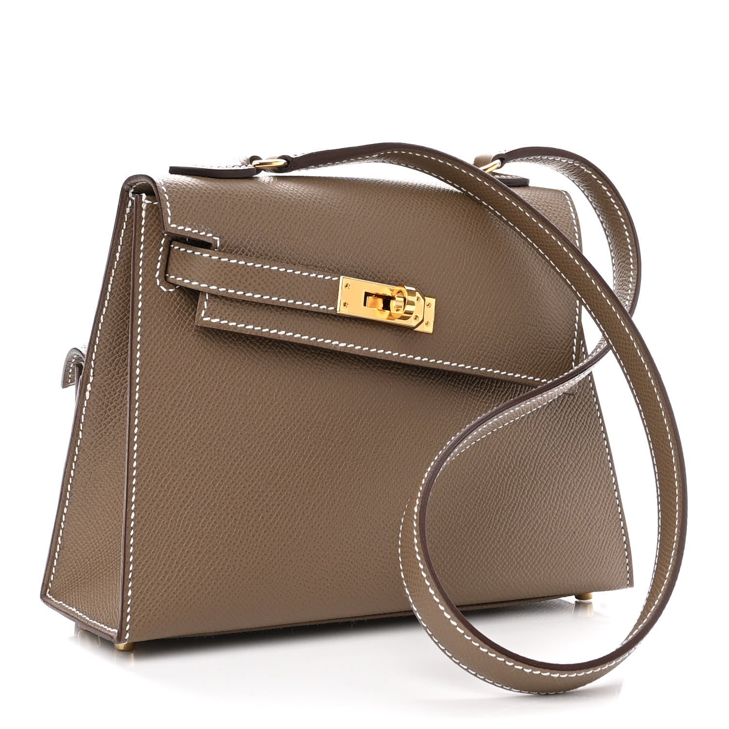 Hermes Epsom Kelly En Desordre Sellier 20 Etoupe 3 of 9