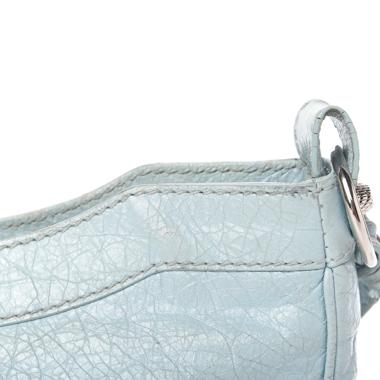 Agneau Giant 12 Silver Hardware Hip Bleu Dragee