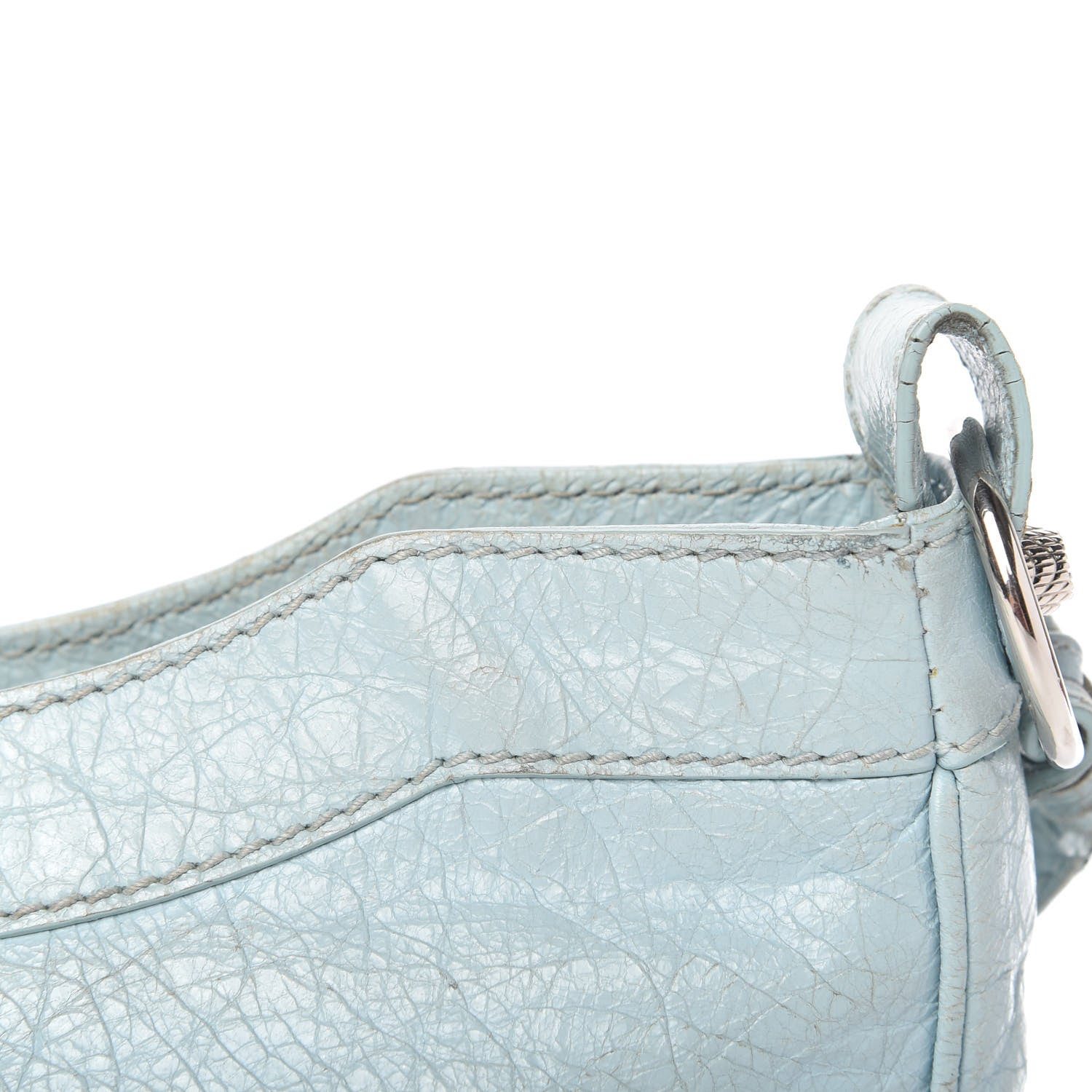 Balenciaga Agneau Giant 12 Silver Hardware Hip Bleu Dragee 8 of 16