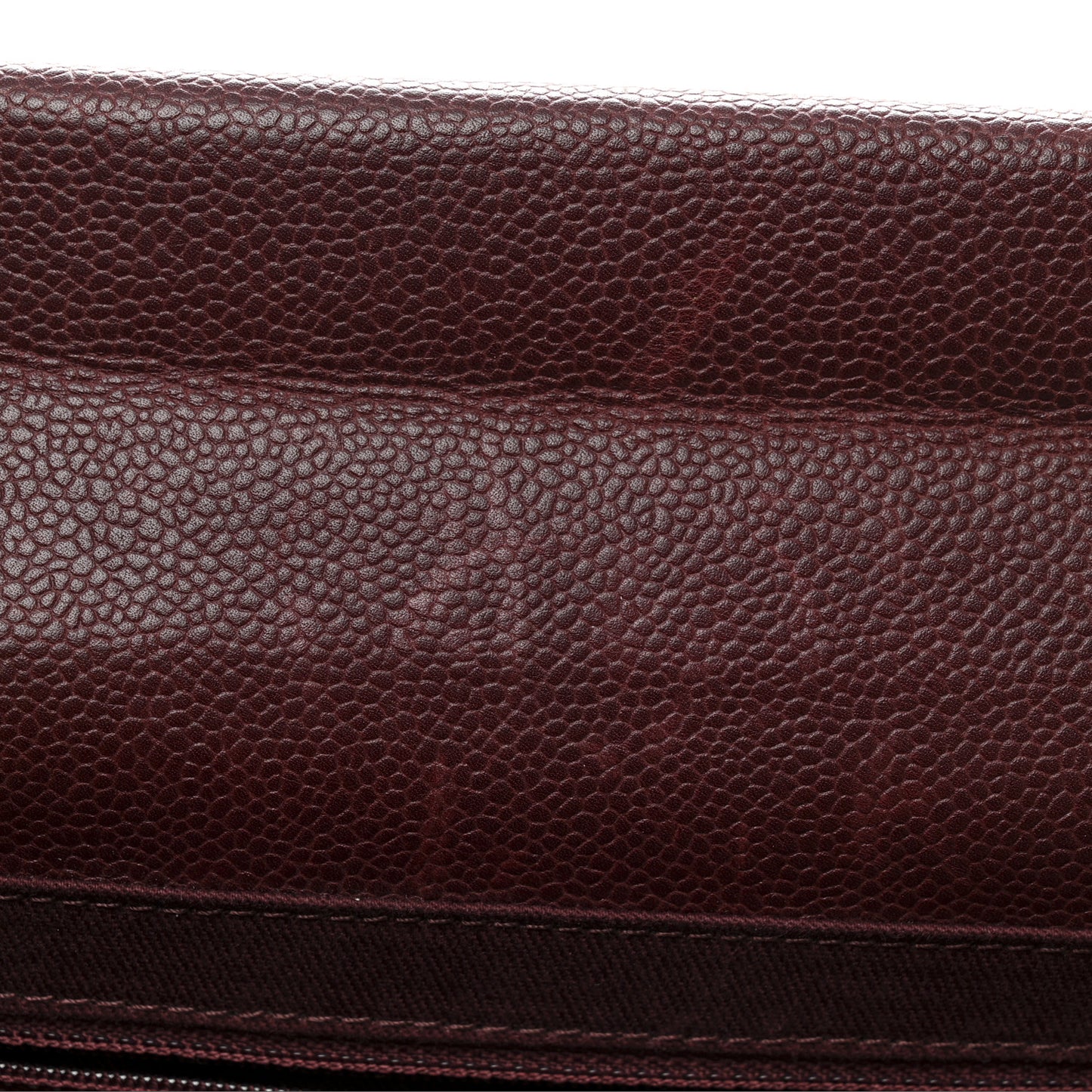 Caviar Quilted Large Retro Class Flap Burgundy