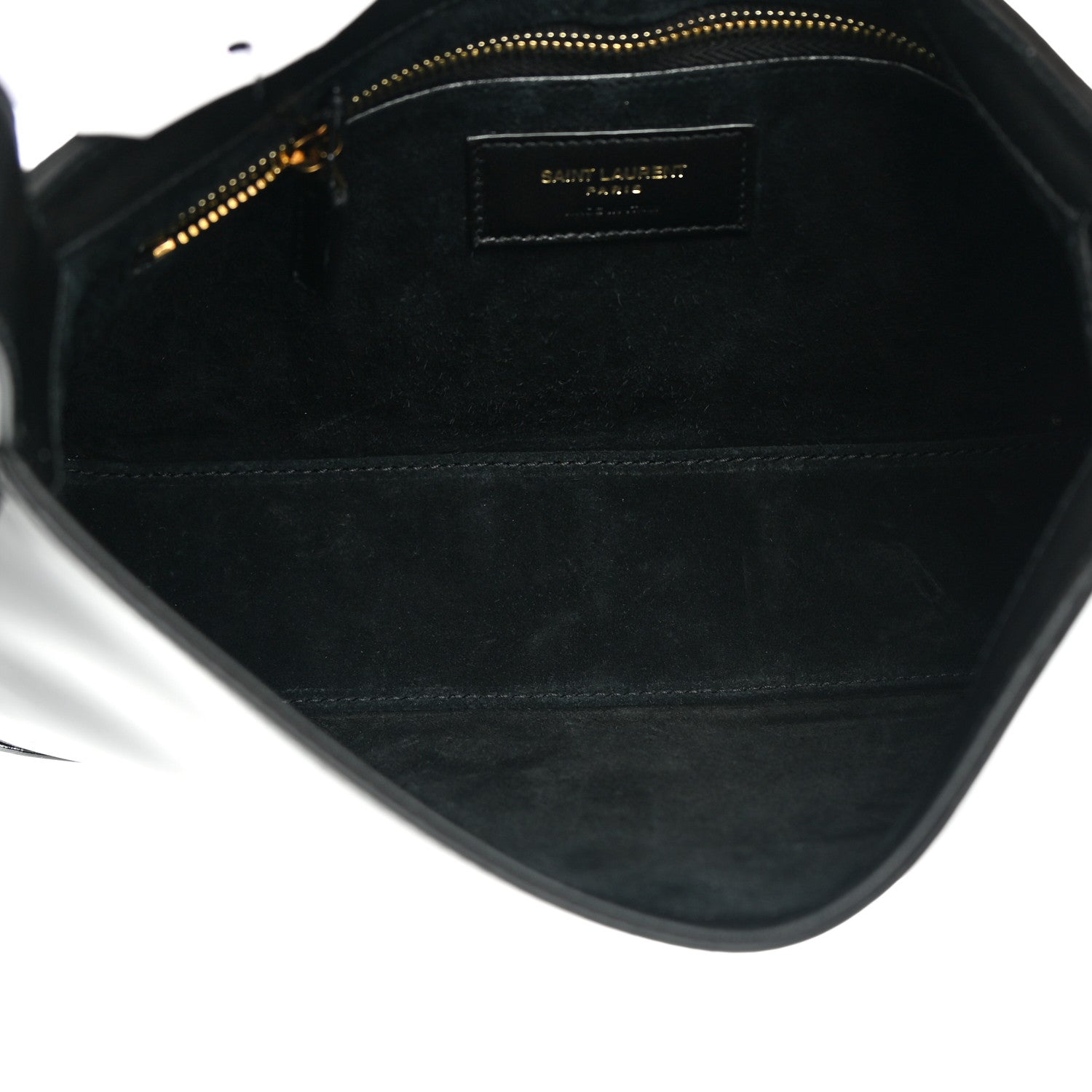 Saint Laurent Patent Le 5 A 7 Hobo Black 5 of 13