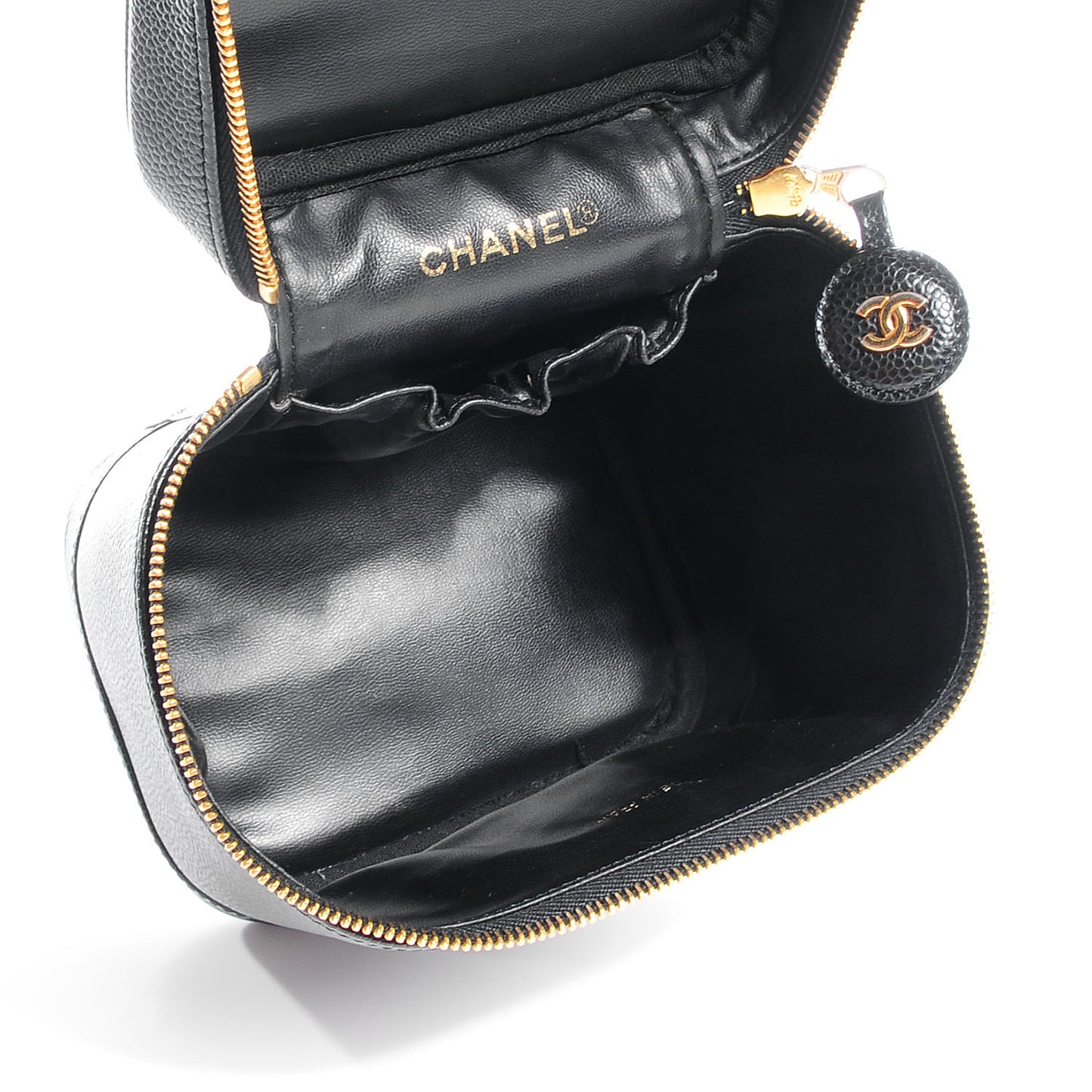 Caviar Cosmetic Vanity Bag Black