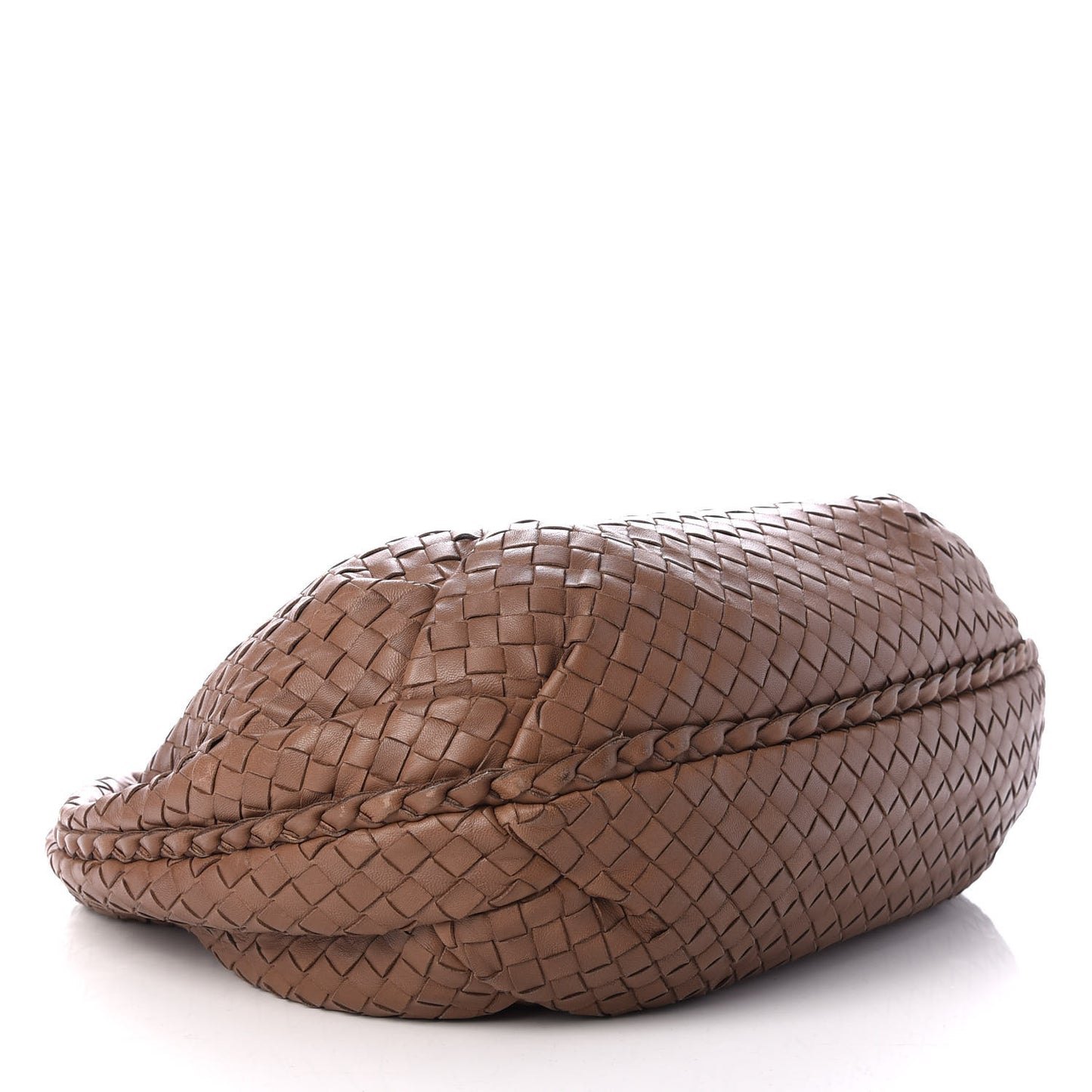 Nappa Intrecciato Medium Belly Veneta Hobo Chene