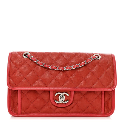 Chanel Caviar Quilted Medium French Riviera Flap Red 1 of 13
