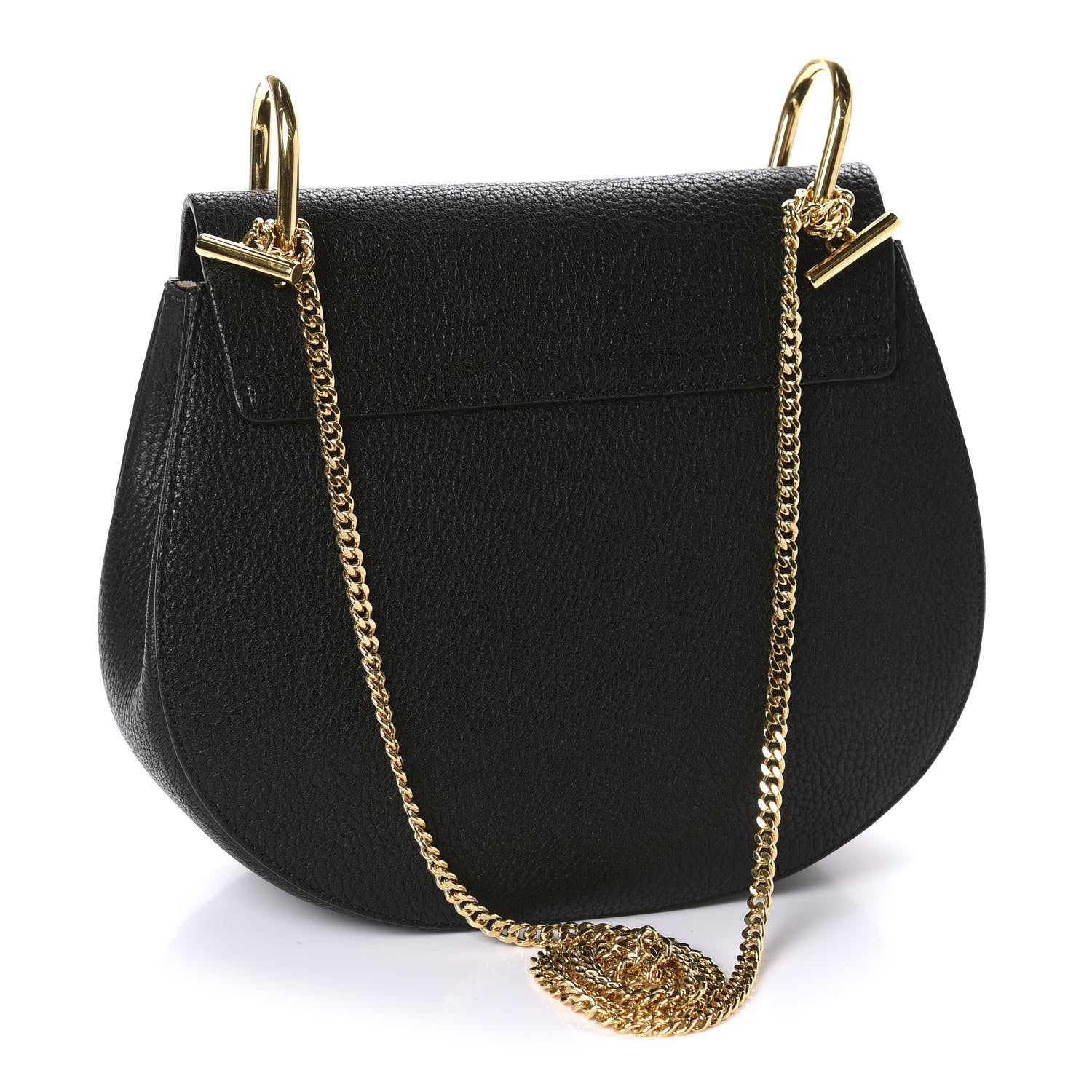Chloe Grained Lambskin Drew Shoulder Bag Black 3 of 10